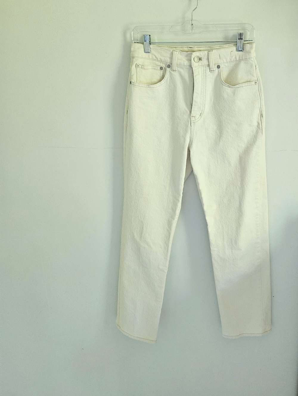 Madewell 90s Straight Leg Jeans Off-white
